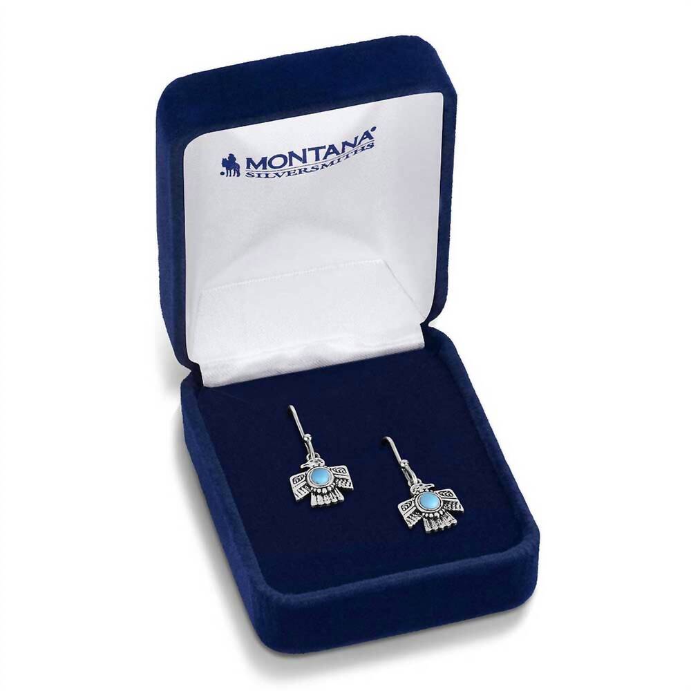 NEW MONTANA SILVERSMITHS women's spirit of the sky earrings in turquoise - Picture 3 of 4